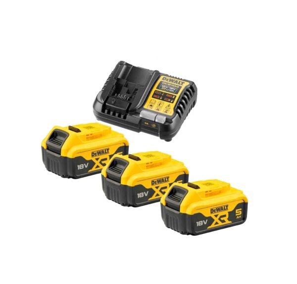 18V XR Сет полнач 4А и 3x5Ah батерии
