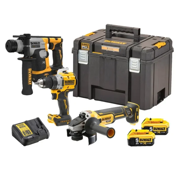 18V Сет од 3 алати, 2x5Ah батерии, полнач и куфер TSTAK - Image 3