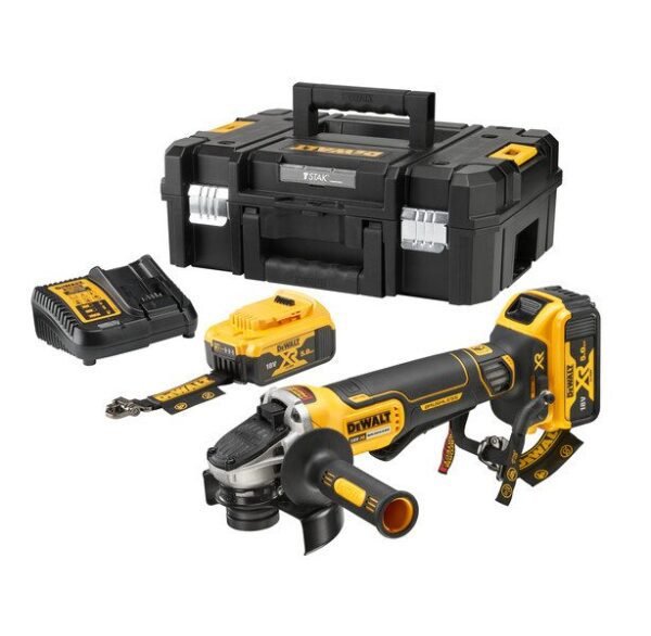 18V Аголна брусилка 125mm 2x5Ah со држач за прицврстување - Image 2