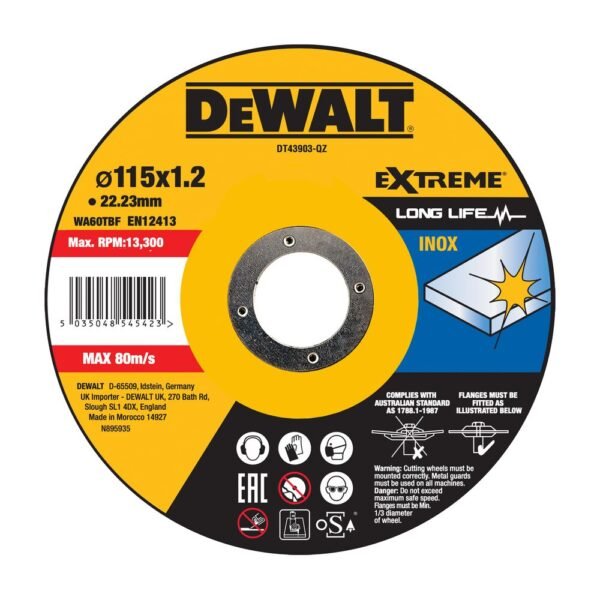Диск за сечење метал 115mm 1.2×22.2 INOX Extreme - SBD