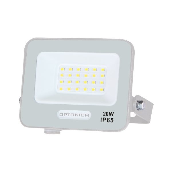 Led SMD Рефлектор БЕЛО ТЕЛО IP65 СО 15 CM КАБЕЛ 20W БЕЛА СВЕТЛИНА - OPTONICA LED - Македониjа